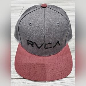 Selling Grey & Maroon RVCA Baseball Cap (Mid Fit)
